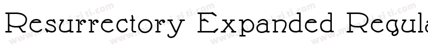 Resurrectory Expanded Regular字体转换